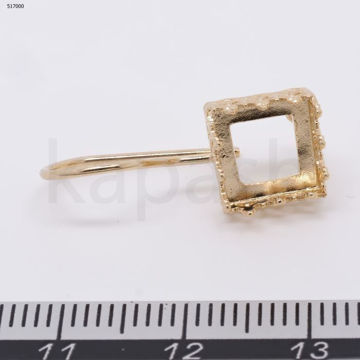 תמונה של עגיל תחרה מולחם ריבוע 8X8 מ"מ (גרם)