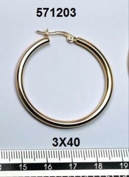 תמונה של עגיל ג'פסי 3X40 מ"מ (יח')