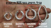 תמונה של עגיל ג'יפסי כסף מרוקע 6X32 מ"מ (יח')