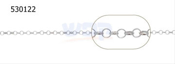 תמונה של שרשרת כסף רולו 02M (גרם)