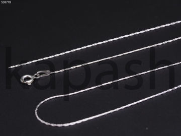 תמונה של שרשרת כסף חצי מוגמרת השחלה 0.6 מ"מ - 42 ס"מ (יח')