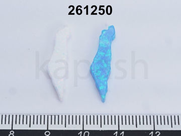 תמונה של אופל OP 23X6 מ"מ מפת ישראל קדח מהצד (יח')