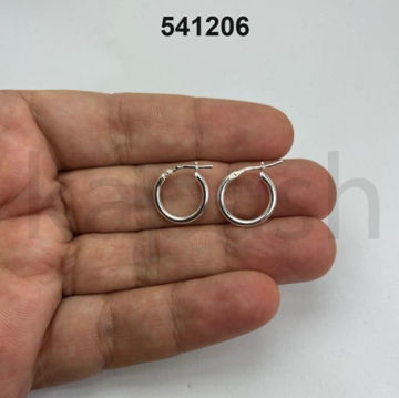 תמונה של עגיל חישוק כסף צינור מנוף 15X2 מ"מ (יח')