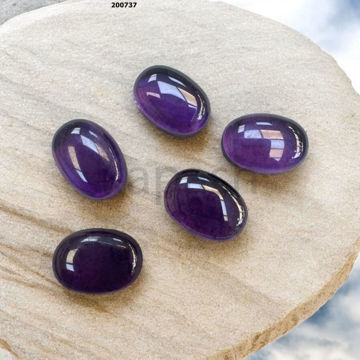 תמונה של אמטיסט סגול A 13x18mm אובל קבושון  (יח')