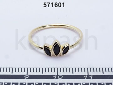 תמונה של טבעת מיקרוני 3 מרכיזות שחורות (יח')