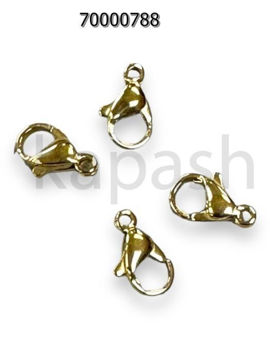 תמונה של 4pcs 12mm Golden Stainless steel clasp