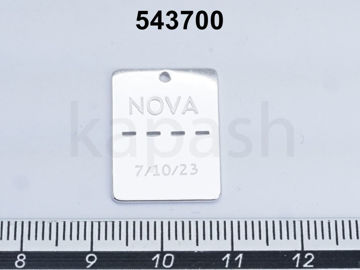 תמונה של תליון כסף מצופה רודיום דיסקית NOVA 7.10.23 (יח')