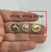 תמונה של תליון מטבע 15 מ"מ עם צדפה מובלטת (יח')