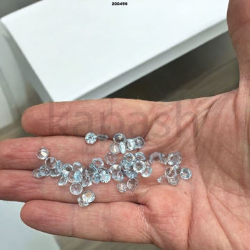 תמונה של בלו טופז 6mm עגול פסט (יח')