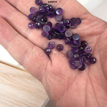 תמונה של אמטיסט 6 מ"מ עגול רוז קאט (יח')